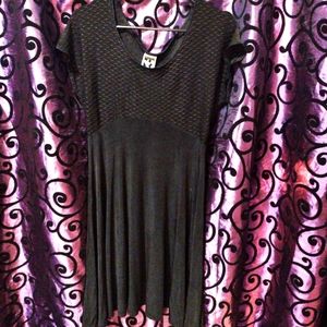 Vintage 1990's Slinky Black Babydoll Dress